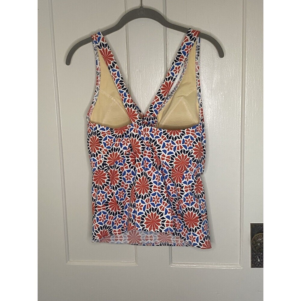 Lands End Tankini Top Geometric 90’s Style Size 20W Petite - Picture 6 of 11
